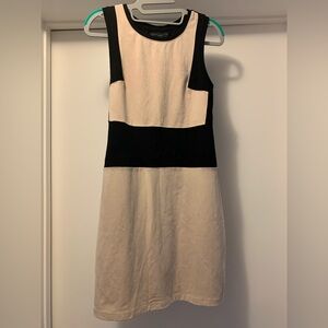 Elegant Black and Cream Dress